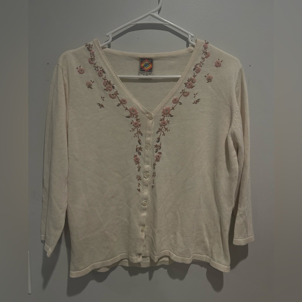 Vintage Weavers Original Floral Cardigan